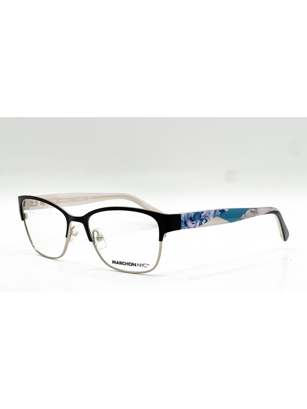 Marchon Nyc Amada 001 Black Authentic Eyeglasses 52-16-135